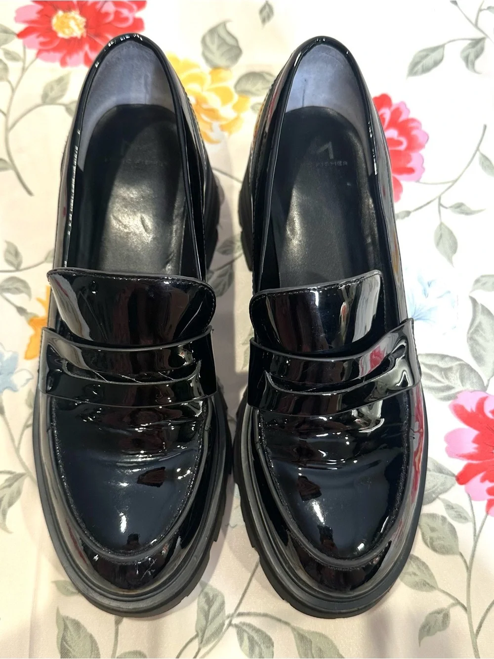 MARC FISHER LTD LATIKA CHUNKY LOAFER WOMENS SIZE 7.5